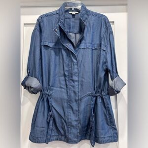 Pure Navy Lightweight Chambray Jacket